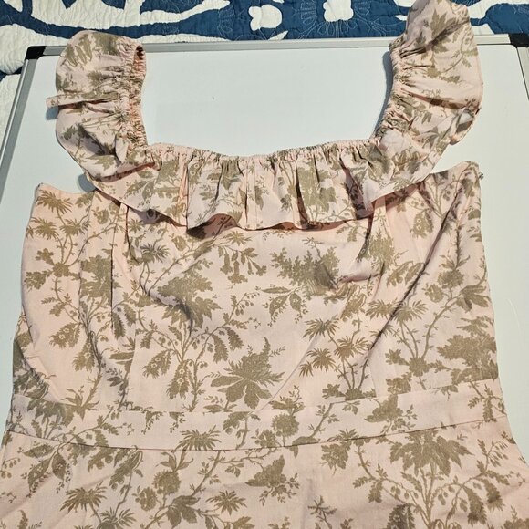 Beautiful Elie Tahari Off The Shoulder Midi Dress Size 14 - Picture 5 of 10